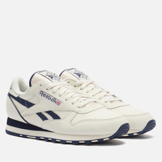 Мужские кроссовки Reebok Classic Leather 1983 Vintage, цвет белый, размер 40.5 EU