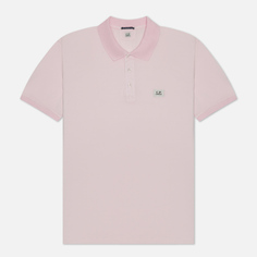 Мужское поло C.P. Company 70/2 Mercerized Jersey, цвет розовый, размер S