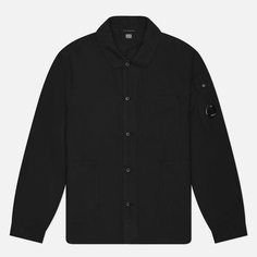 Мужская рубашка C.P. Company Ottoman Workwear, цвет чёрный, размер S