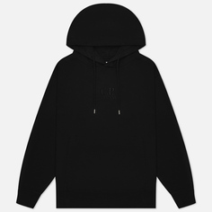 Мужская толстовка C.P. Company Cotton Diagonal Fleece Logo Hoodie Garment Dyed, цвет чёрный, размер S