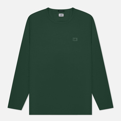 Мужской лонгслив C.P. Company 70/2 Mercerized Jersey Crew Neck, цвет зелёный, размер S
