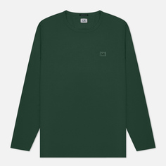 Мужской лонгслив C.P. Company 70/2 Mercerized Jersey Crew Neck, цвет зелёный, размер S