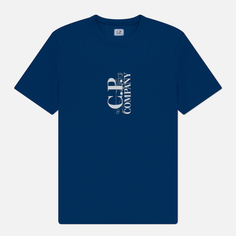 Мужская футболка C.P. Company 30/1 Jersey British Sailor Graphic, цвет синий, размер S