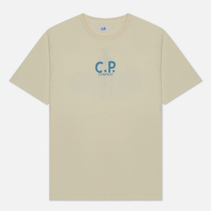 Мужская футболка C.P. Company Natural Jersey, цвет бежевый, размер S