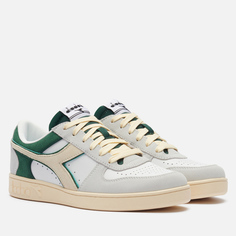 Кроссовки Diadora Magic Basket Low Suede Leather, цвет белый, размер 38.5 EU