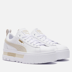 Женские кроссовки Puma Mayze Leather, цвет белый, размер 36 EU