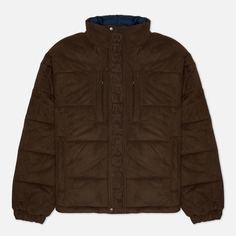 Мужской пуховик Bronze 56K Faux Suede Puffer, цвет коричневый, размер S