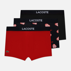 Комплект мужских трусов Lacoste 3-Pack Trunk Valentines Day, цвет комбинированный, размер S