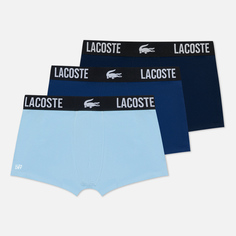 Комплект мужских трусов Lacoste Underwear 3-Pack Classic Trunk, цвет синий, размер L
