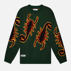 Мужской свитер Butter Goods Scorpion Knitted, цвет зелёный, размер S