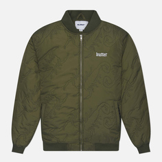 Мужская куртка бомбер Butter Goods Scorpion, цвет зелёный, размер S