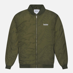 Мужская куртка бомбер Butter Goods Scorpion, цвет зелёный, размер S
