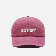 Кепка Butter Goods Rounded Logo 6 Panel, цвет бордовый