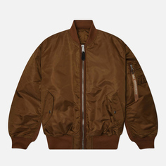 Мужская куртка бомбер Alpha Industries x Highsnobiety MA-1, цвет коричневый, размер S