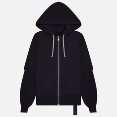 Мужская толстовка Rick Owens DRKSHDW Lido Zipped Hustler Hoodie, цвет чёрный, размер S