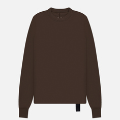 Мужская толстовка Rick Owens DRKSHDW Lido Crew Neck Medium Weight, цвет коричневый, размер S