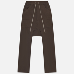 Мужские брюки Rick Owens DRKSHDW Lido Classic Cargo Drawstring, цвет коричневый, размер S