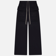 Мужские брюки Rick Owens DRKSHDW Lido Creatch Cargo Wide Drawstring, цвет чёрный, размер S