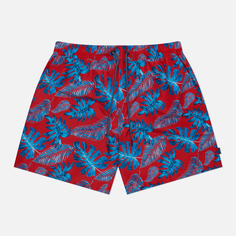 Мужские шорты Hackett Leaf Swim, цвет красный, размер S