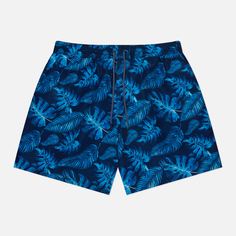Мужские шорты Hackett Leaf Swim, цвет синий, размер S