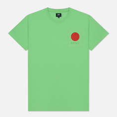 Мужская футболка Edwin Japanese Sun, цвет зелёный, размер S