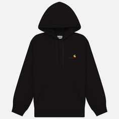 Мужская толстовка Carhartt WIP Hooded American Script, цвет чёрный, размер S