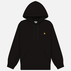 Мужская толстовка Carhartt WIP Hooded American Script, цвет чёрный, размер S