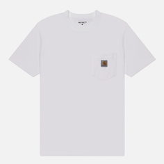 Мужская футболка Carhartt WIP Pocket Logo, цвет белый, размер S