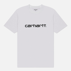 Мужская футболка Carhartt WIP Script, цвет белый, размер M