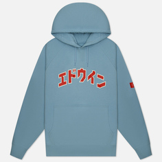 Мужская толстовка Edwin Katakana Retro Hoodie, цвет голубой, размер S