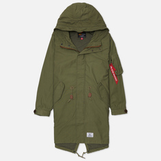 Мужская куртка парка Alpha Industries Fishtail Gen II, цвет оливковый, размер M