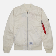 Мужская куртка бомбер Alpha Industries L-2B Bloodchit Gen II Flight, цвет белый, размер XXL