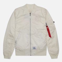 Мужская куртка бомбер Alpha Industries L-2B Bloodchit Gen II Flight, цвет белый, размер XXL