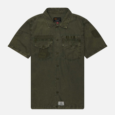 Мужская рубашка Alpha Industries Washed Fatigue Jacket, цвет оливковый, размер S
