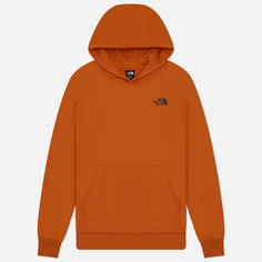Мужская толстовка The North Face Raglan Red Box Hoodie, цвет оранжевый, размер S