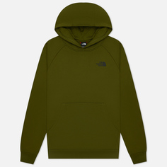 Мужская толстовка The North Face Raglan Red Box Hoodie, цвет оливковый, размер S