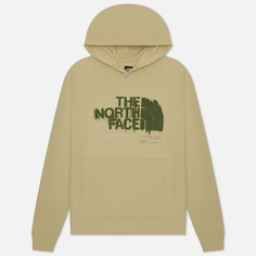 Мужская толстовка The North Face Graphic Hoodie 3, цвет бежевый, размер S