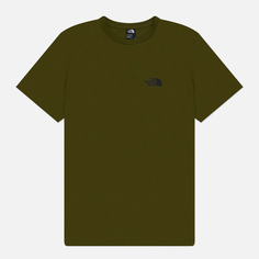 Мужская футболка The North Face Simple Dome Crew Neck, цвет оливковый, размер S