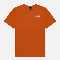 Мужская футболка The North Face Redbox Crew Neck, цвет оранжевый, размер S