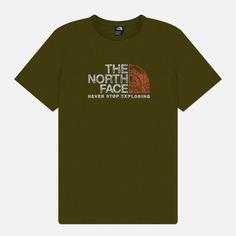 Мужская футболка The North Face Rust 2, цвет оливковый, размер S