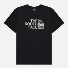 Мужская футболка The North Face Woodcut Dome Crew Neck, цвет чёрный, размер S