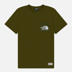 Мужская футболка The North Face Berkeley California Pocket, цвет оливковый, размер S