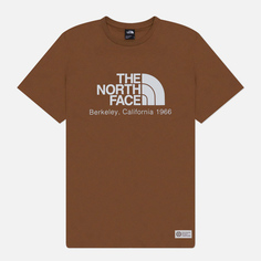 Мужская футболка The North Face Berkeley California, цвет коричневый, размер S