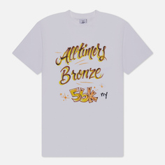 Мужская футболка Alltimers x Bronze 56K Lounge, цвет белый, размер S