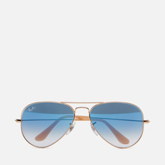 Солнцезащитные очки Ray-Ban Aviator Gradient, цвет золотой, размер 55mm