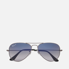 Солнцезащитные очки Ray-Ban Aviator Gradient Polarized, цвет серый, размер 55mm