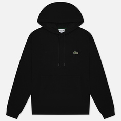 Мужская толстовка Lacoste Organic Cotton Hoodie Classic Fit, цвет чёрный, размер S