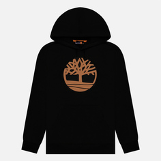 Мужская толстовка Timberland Kennebec River Tree Logo Hoodie, цвет чёрный, размер S