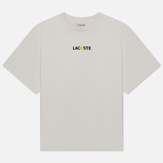 Женская футболка Lacoste Oversized Ball Print, цвет белый, размер XS