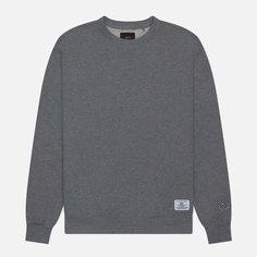 Мужская толстовка Alpha Industries Essential French Terry Crew Neck, цвет серый, размер S